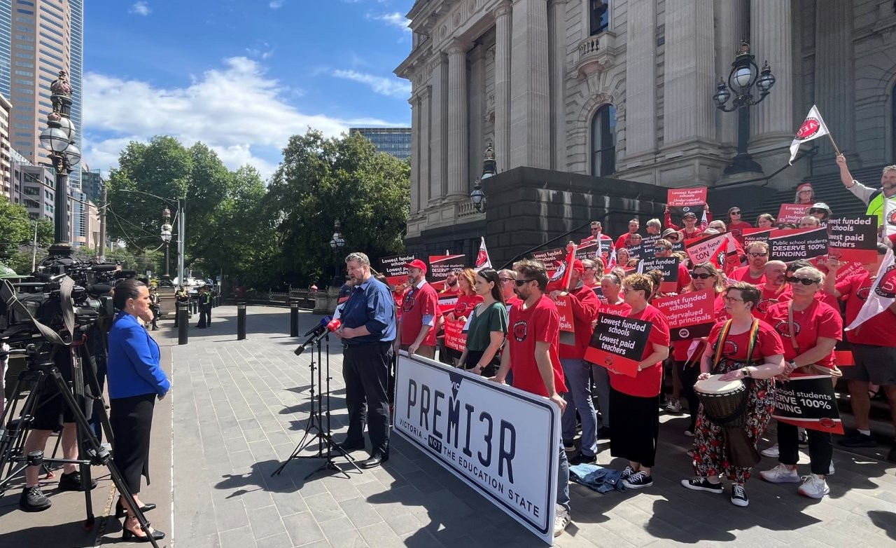 Nation’s lowest paid: Vic educators rally demanding better pay and ...