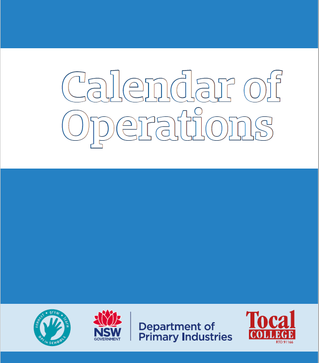 Tocal Virtual farm case study Calendar of operations — EducationHQ